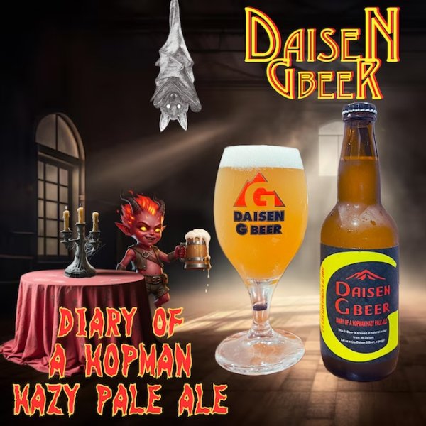 画像1: 大山Gビール DIARY OF A HOPMAN HAZY PALE ALE　330ml【要冷蔵】  (1)